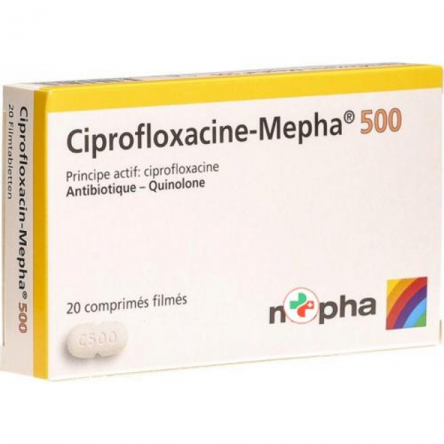 Ципрофлоксацин Мефа 500 мг 20 таблеток покрытых оболочкой