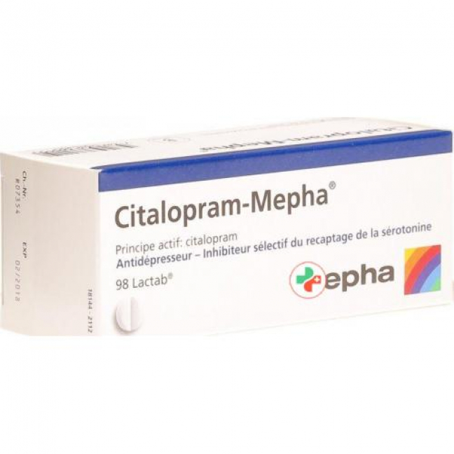 Циталопрам Мефа 20 мг 98 таблеток покрытых оболочкой 