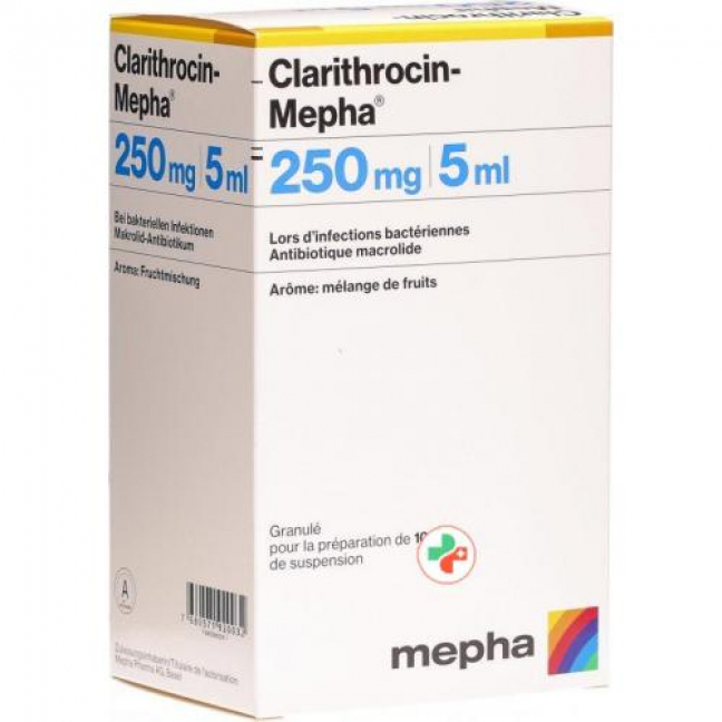 Кларитросин Мефа 250 мг/5 мл суспензия 100 мл