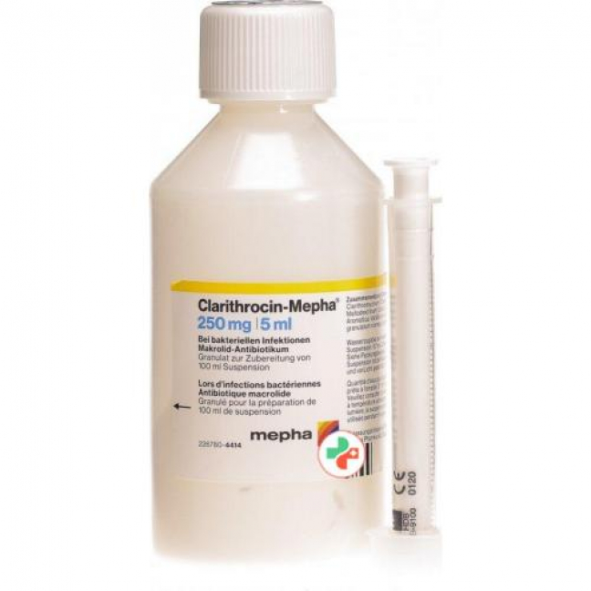 Кларитросин Мефа 250 мг/5 мл суспензия 100 мл