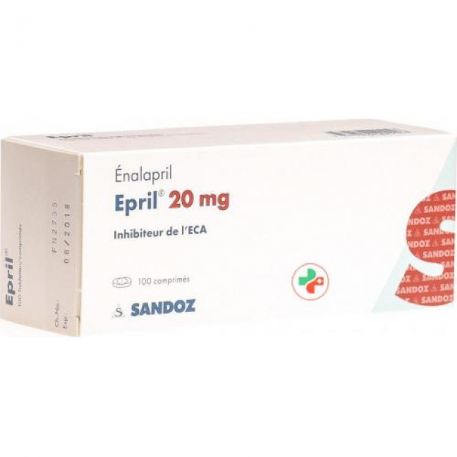 Epril 20 mg 100 tablets