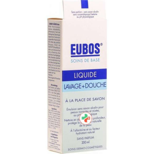 Eubos Seife жидкость Unparfumiert Blau бутылка 200мл