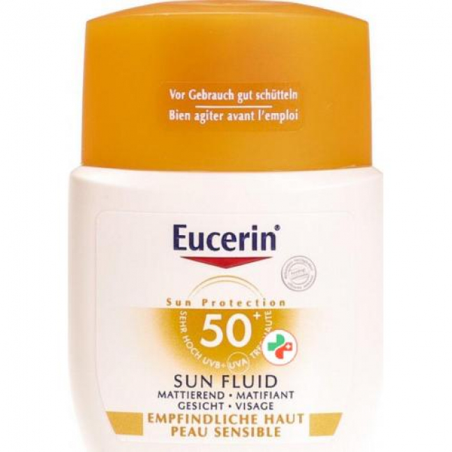Eucerin Sun Fluid Mattierend Gesicht LSF 50+ 50мл