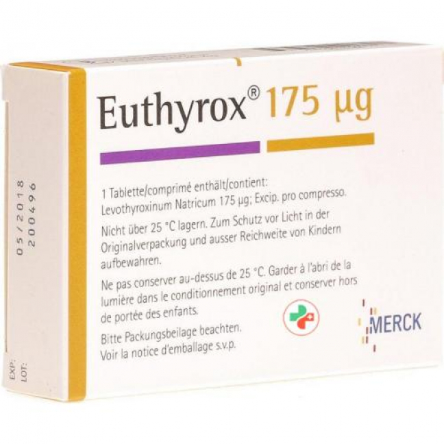 Эутирокс 175 мкг 100 таблеток