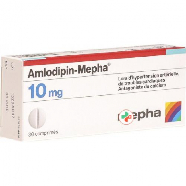 Амлодипин Мефа 10 мг 30 таблеток 