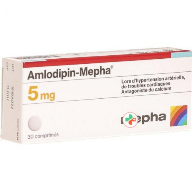 Амлодипин Мефа 5 мг 30 таблеток 