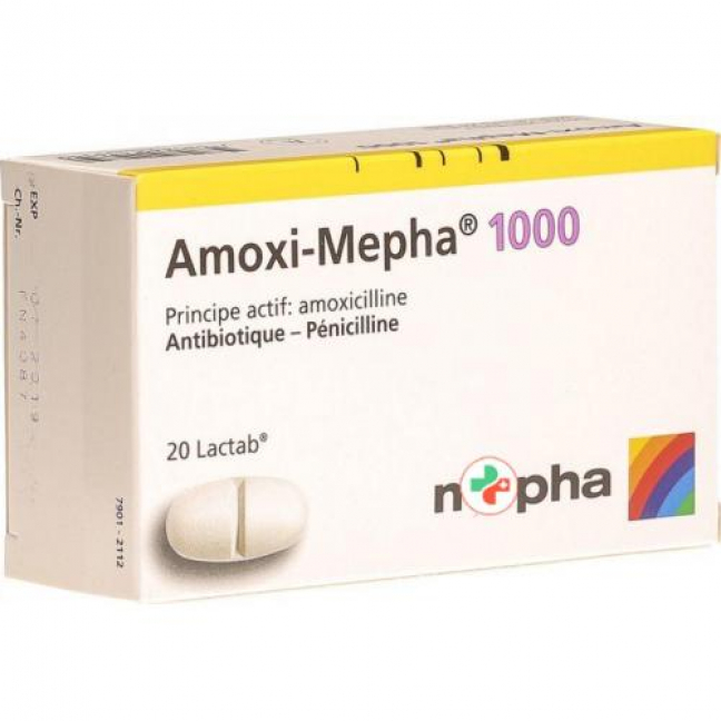 Амокси Мефа 1000 мг 20 таблеток покрытых оболочкой