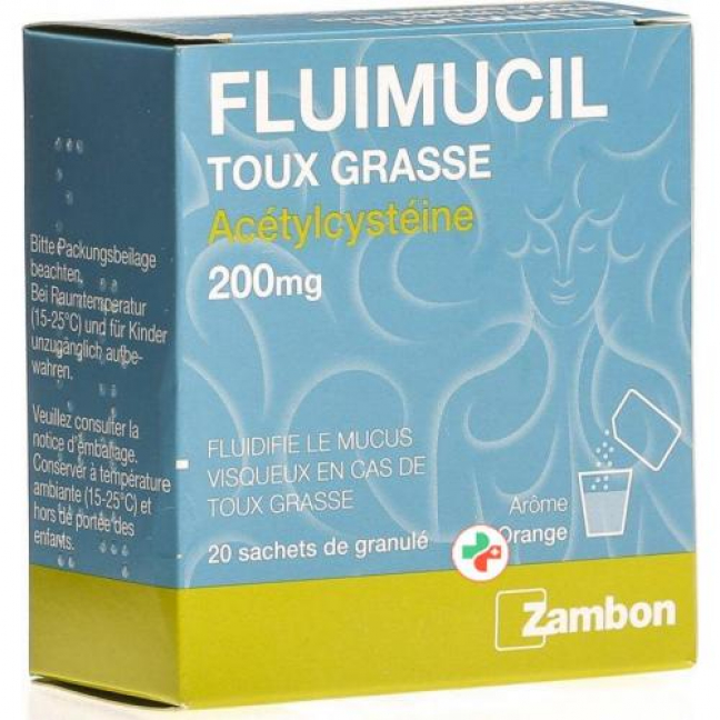 Флуимуцил 200 мг 20 пакетиков