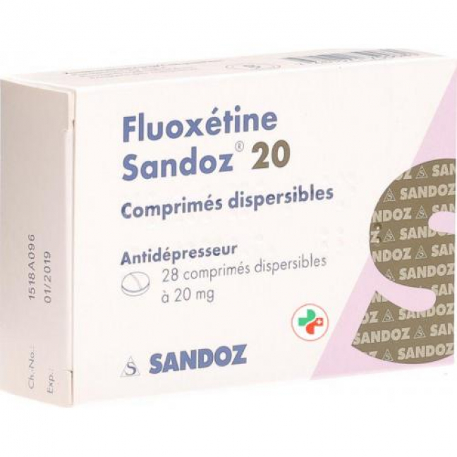 Флуоксетин Сандоз 20 мг 28 диспергируемых таблеток 