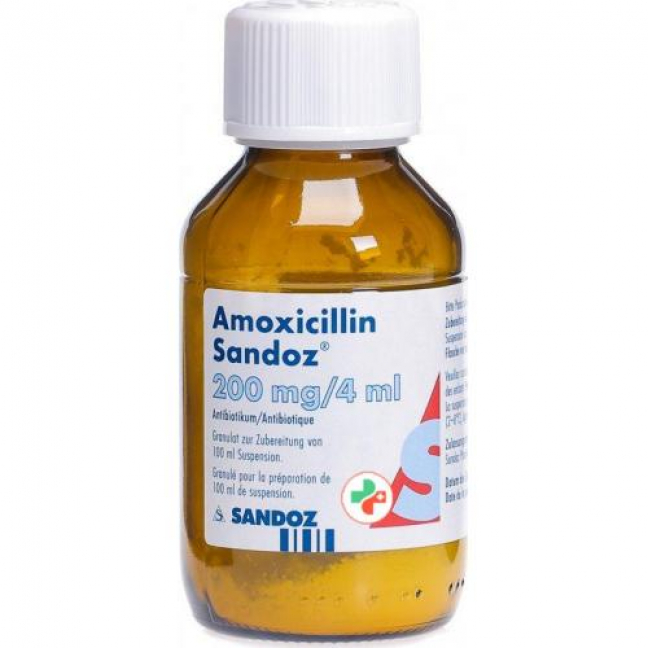 Amoxicillin Sandoz Granulat 200 mg/4 ml 100 ml
