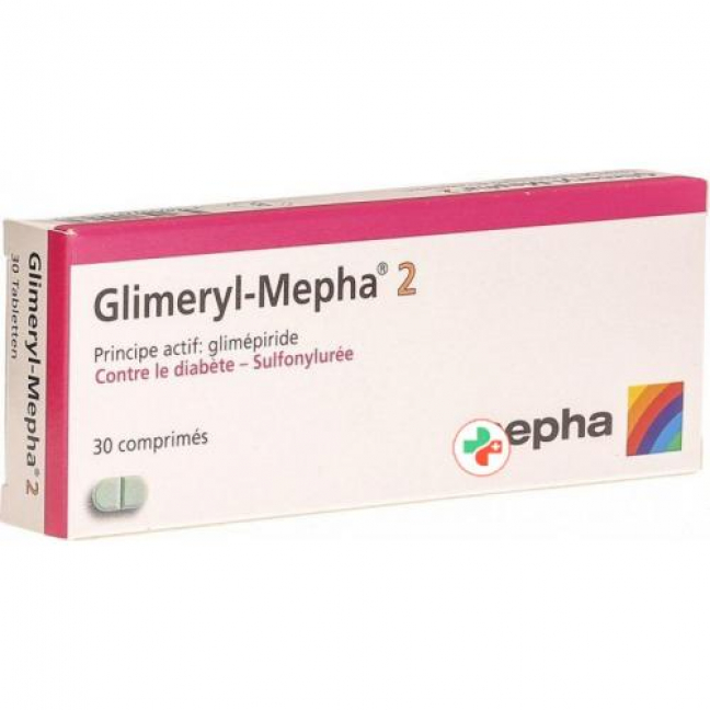 Глимерил Мефа 2 мг 30 таблеток 