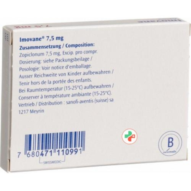 Імован таблетки плівка 7,5 мг 30 шт Імован таблетки плівка 7,5 мг 30 шт