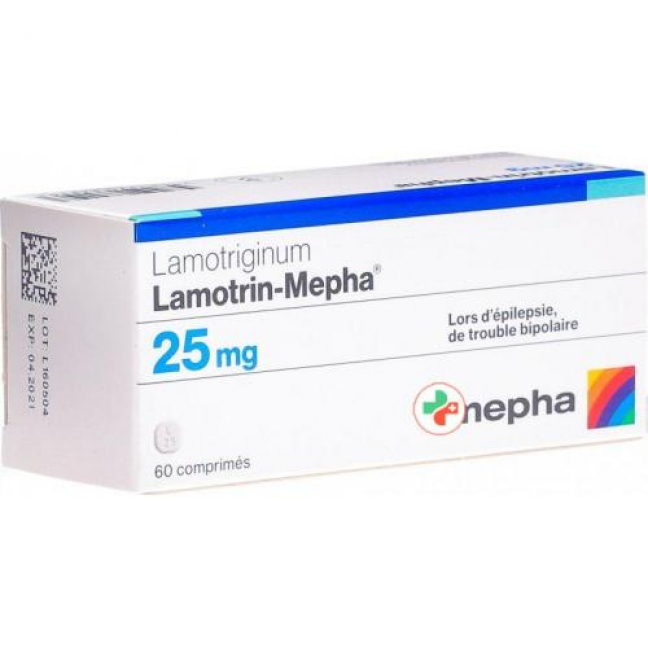 Ламотрин Мефа 25 мг 60 диспергируемых таблеток 