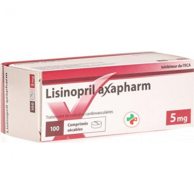 Лизиноприл Аксафарм 5 мг 100 таблеток 