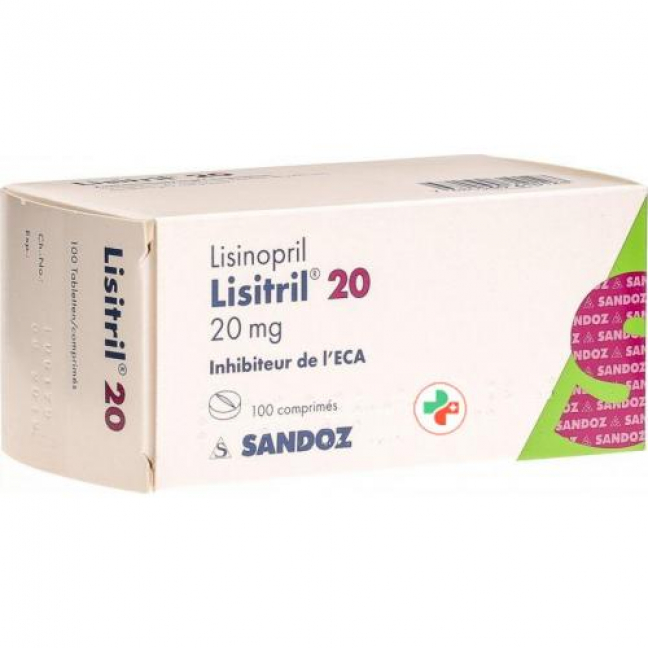 Лизитрил 20 мг 100 таблеток