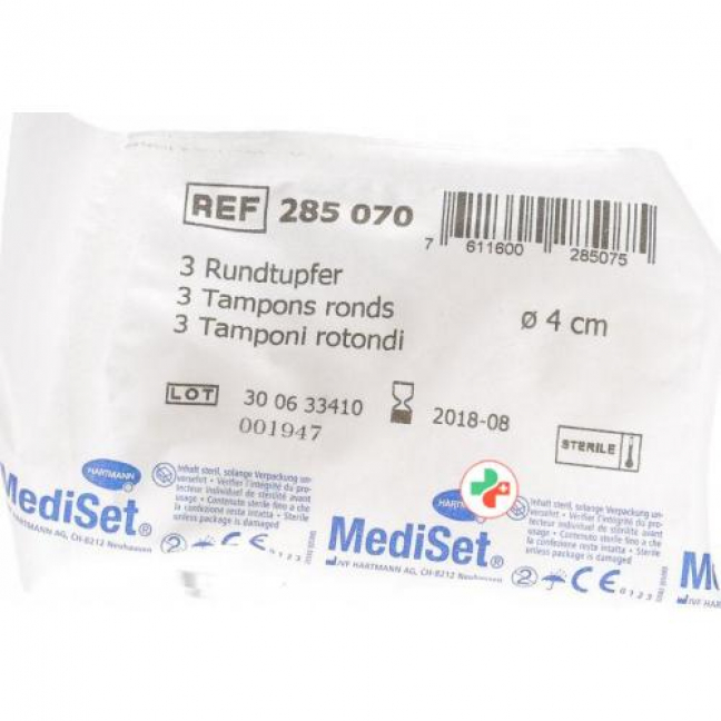 Mediset IVF Rundtupfer 4см стерильный 3 штуки