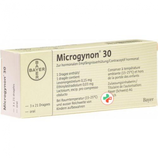 Микрогинон 30 3 x 21 драже