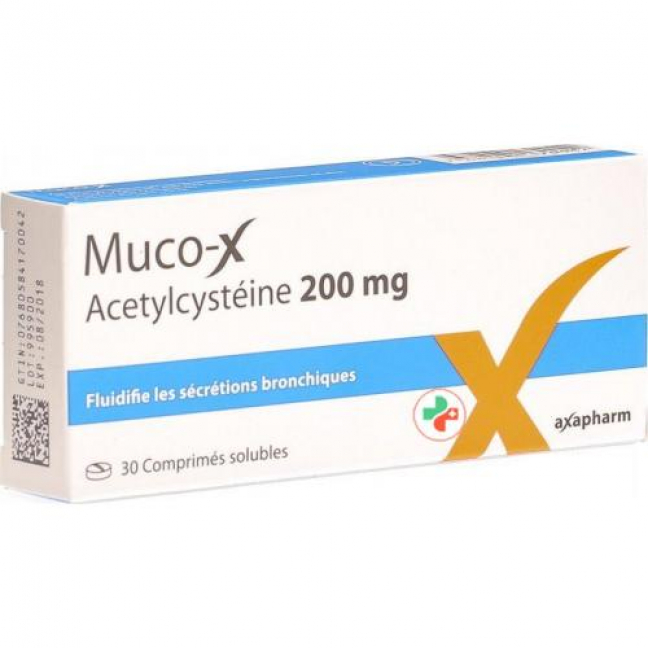 Mукo-икс 200 мг 30 таблеток 