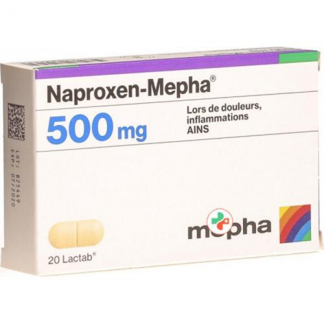 Напроксен Мефа 500 мг 20 таблеток покрытых оболочкой