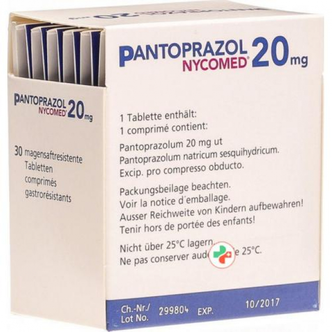 Пантопразол Никомед 20 мг 30 таблеток 