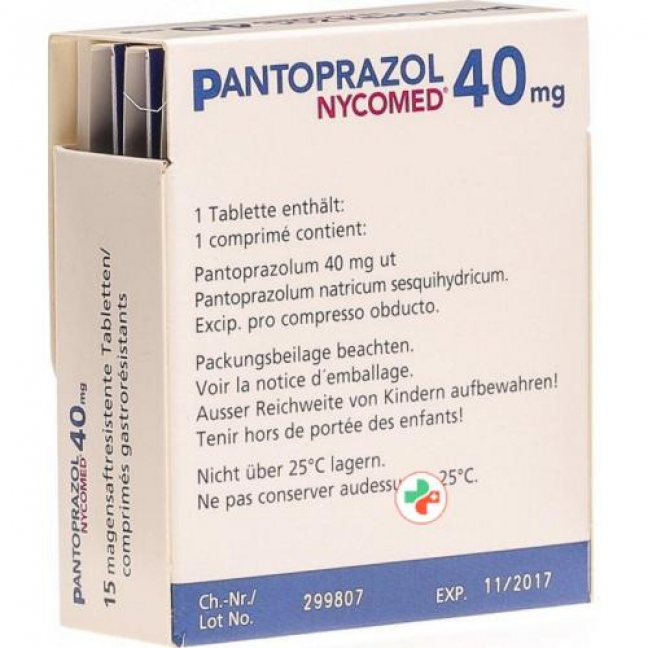 Пантопразол Никомед 40 мг 15 таблеток 