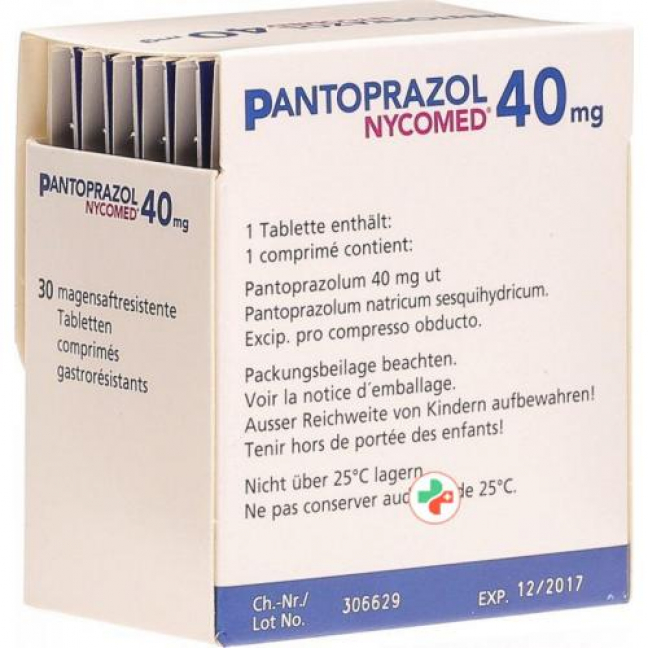 Пантопразол Никомед 40 мг 30 таблеток 