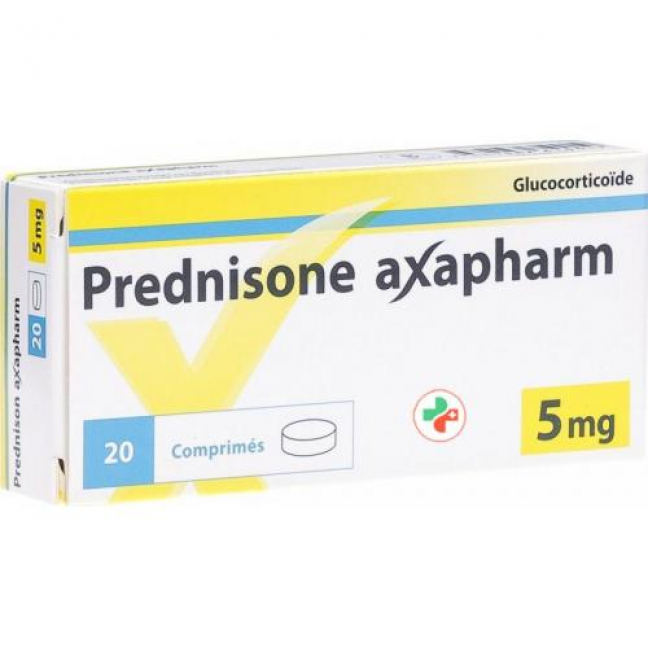 Преднизон Аксафарм 5 мг 20 таблеток 