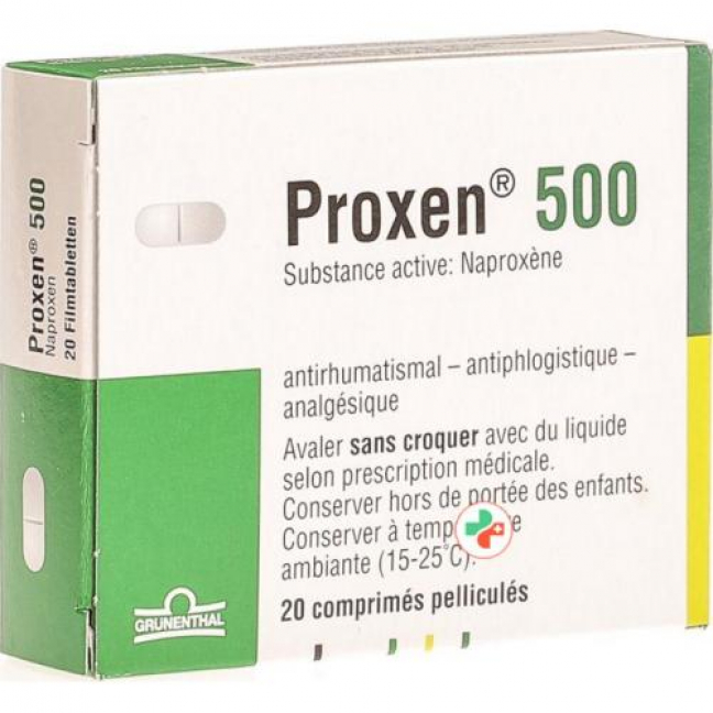 Проксен 500 мг 20 таблеток покрытых оболочкой 