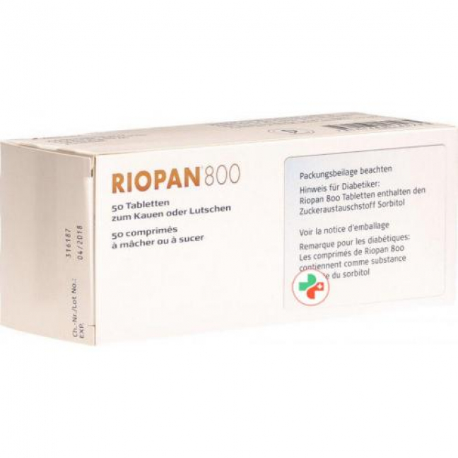 Риопан 800 мг 50 таблеток
