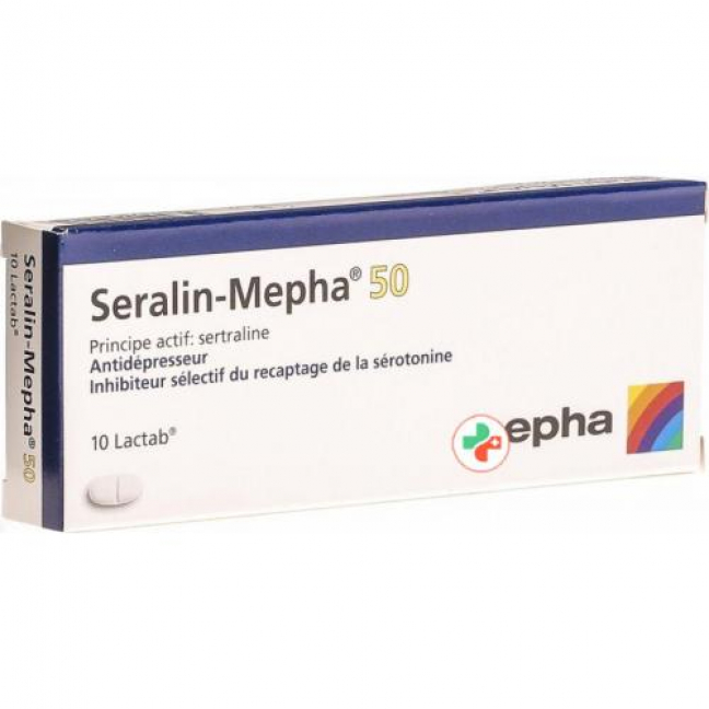 Сералин Мефа 50 мг 10 таблеток покрытых оболочкой