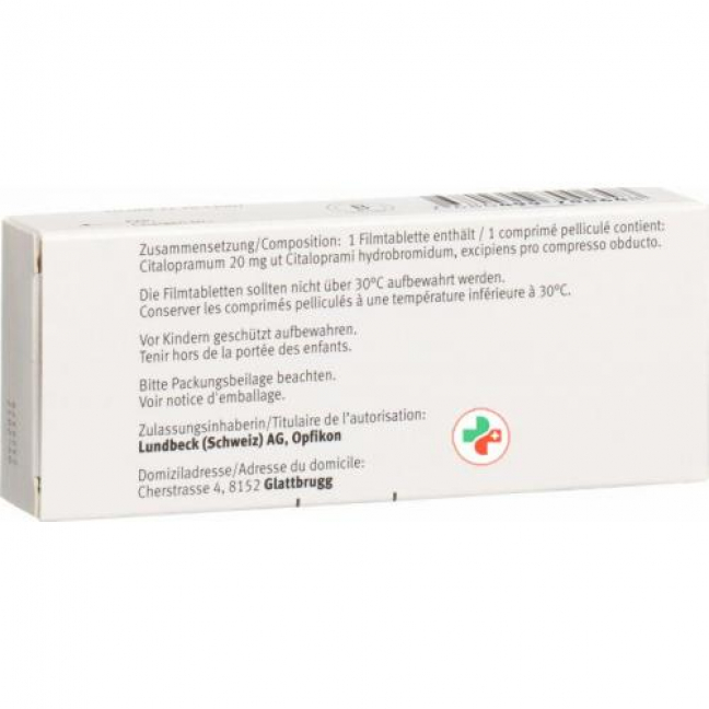 Серопрам 20 мг 14 таблеток покрытых оболочкой 