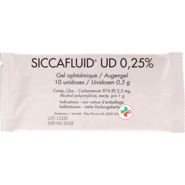 Сиккафлюид UD 0.25% 30 монодоз 0.5 грамм гель для глаз