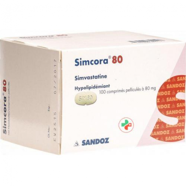 Симкора 80 мг 100 таблеток покрытых оболочкой