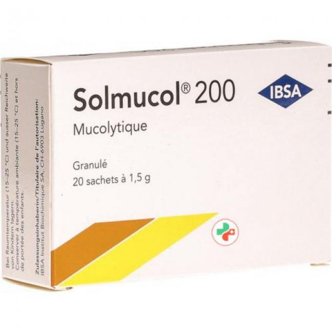 Солмукол гранулы 200 мг 20 пакетиков