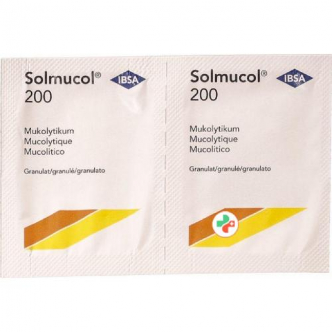 Солмукол гранулы 200 мг 20 пакетиков