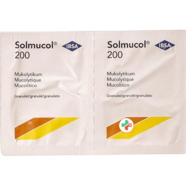 Солмукол гранулы 200 мг 40 пакетиков