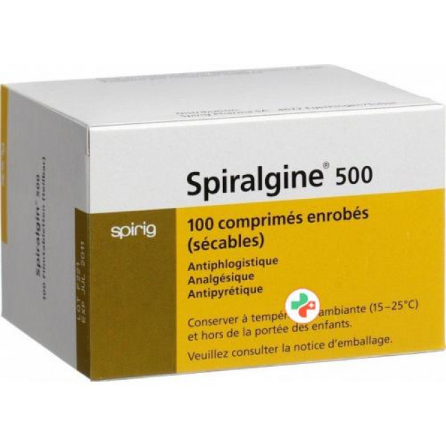 Спиралгин 500 мг 100 таблеток покрытых оболочкой 