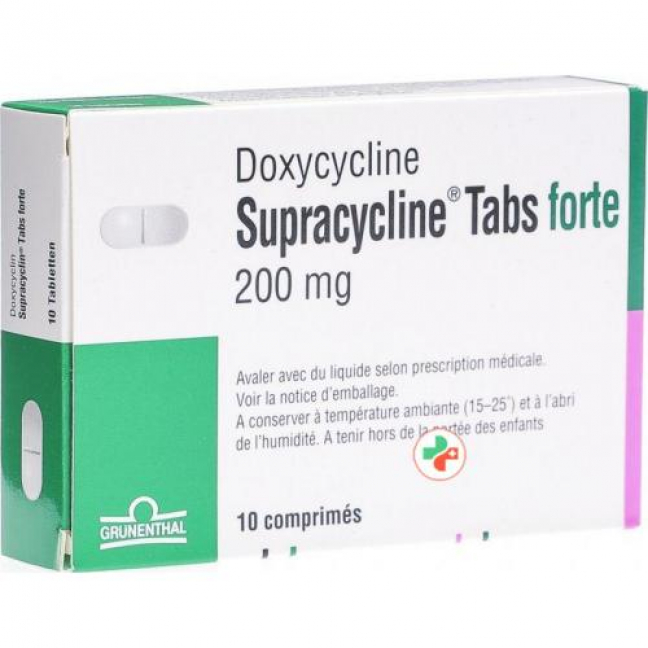 Супрациклин Форте 200 мг 10 таблеток 