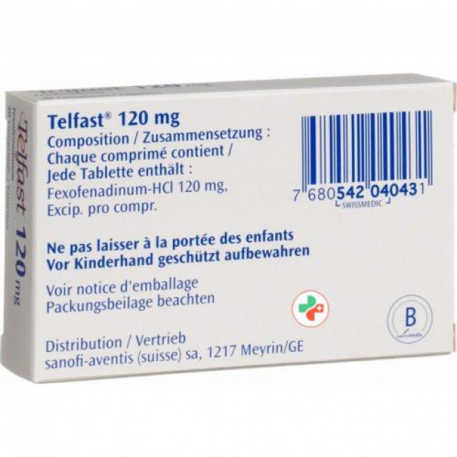 Телфаст 120 мг 30 таблеток