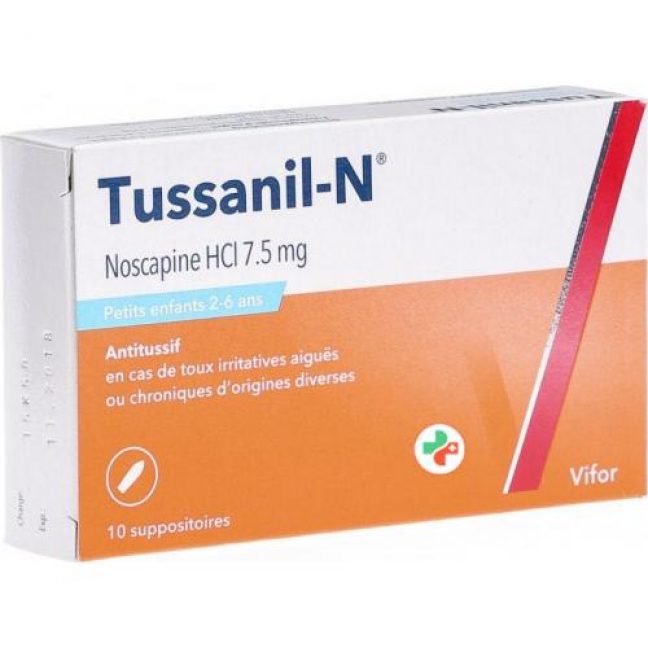Туссанил Н 15 мг 10 суппозиториев для младенцев