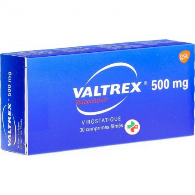 Валтрекс 500 мг 30 таблеток покрытых оболочкой 