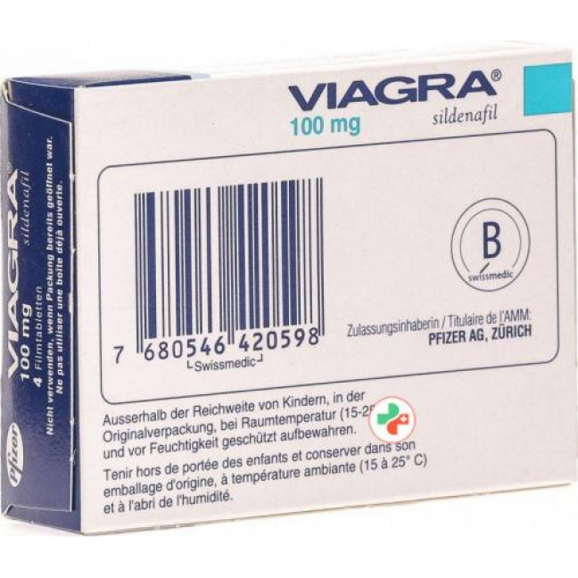 Виагра 100 мг 4 таблетки покрытые оболочкой