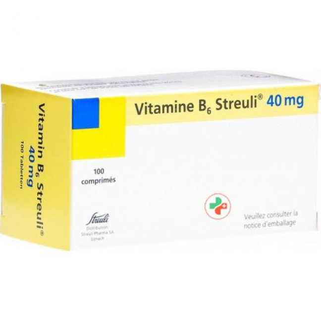 Витамин B6 40 мг 100 таблеток 