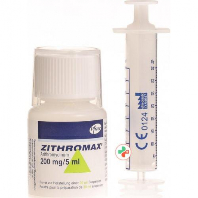 Зитромакс суспензия 200 мг / 5 мл флакон 30 мл 