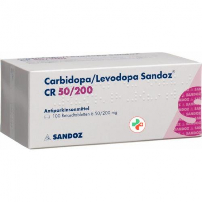 Карбидопа / Леводопа Сандоз CR 50/200 мг 100 таблеток 