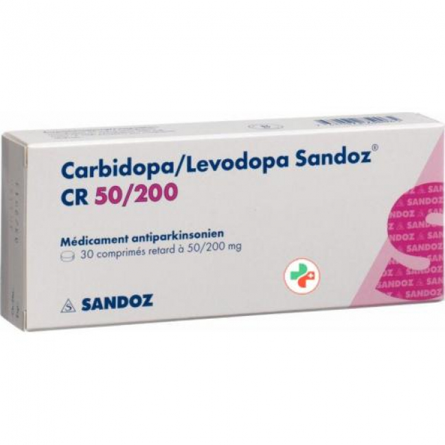 Карбидопа / Леводопа Сандоз CR 50/200 мг 30 таблеток 