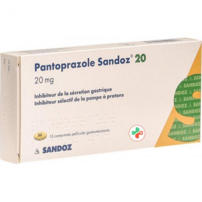 Пантопразол Сандоз 20 мг 15 таблеток