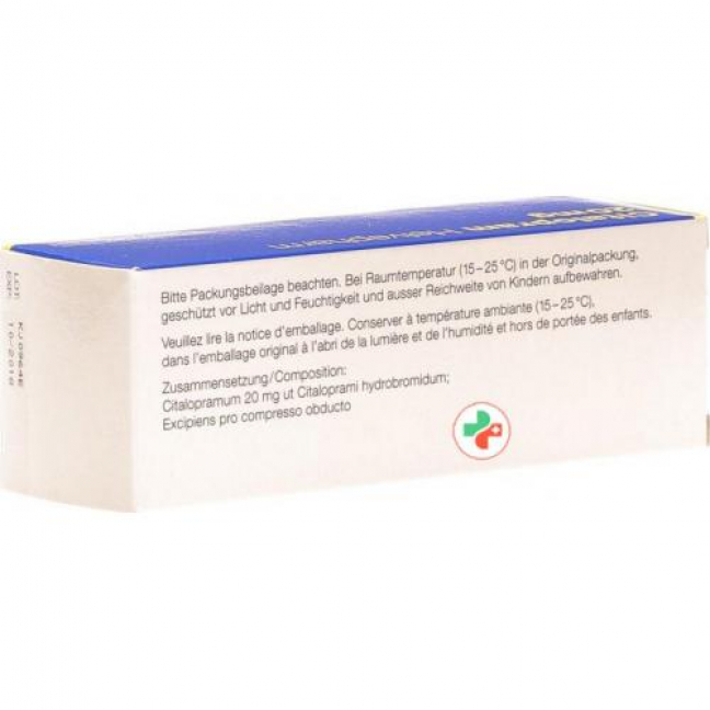 Циталопрам Хелвефарм 20 мг 98 таблеток покрытых оболочкой 