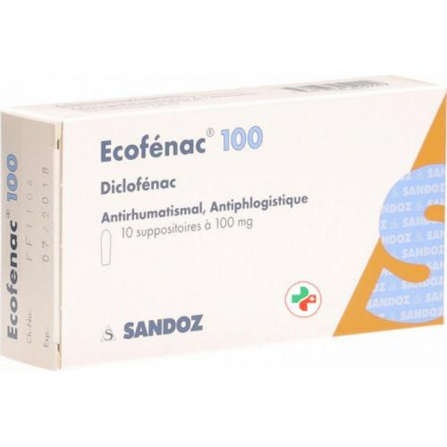 Ecofenac 100 mg 10 Zaepfchen