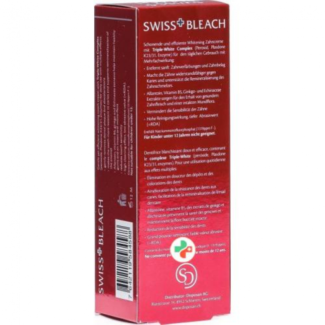 Swissbleach Whitening зубная паста 75мл